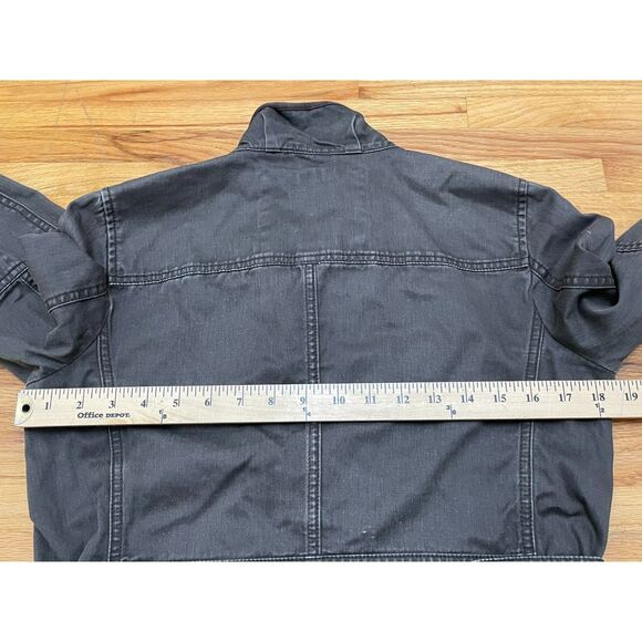 J.Crew Relaxed Boyfriend Field Jacket Women’s XS Brown Olive Cotton Snap Front - Picture 9 of 10